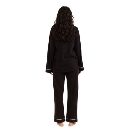 Premium Black Cotton Pajama Set - 2-Piece Sleepwear Collection