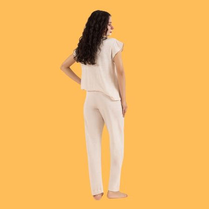 Pink– Henley V-Neck Sleepover Set